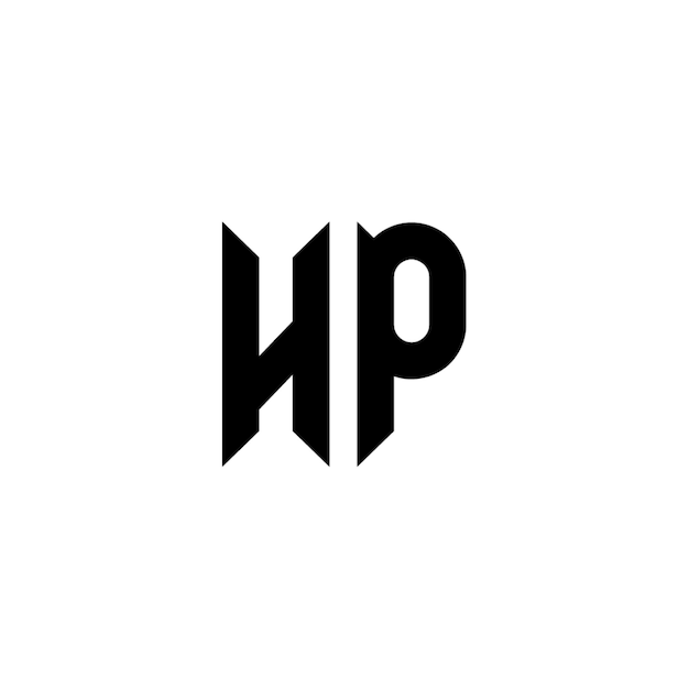 Diseño del logotipo de HP monograma letra nombre de texto símbolo monocromático logotipo carácter alfabético logotipo simple