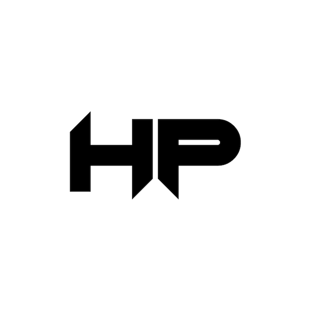 Diseño del logotipo de HP monograma letra nombre de texto símbolo monocromático logotipo carácter alfabético logotipo simple