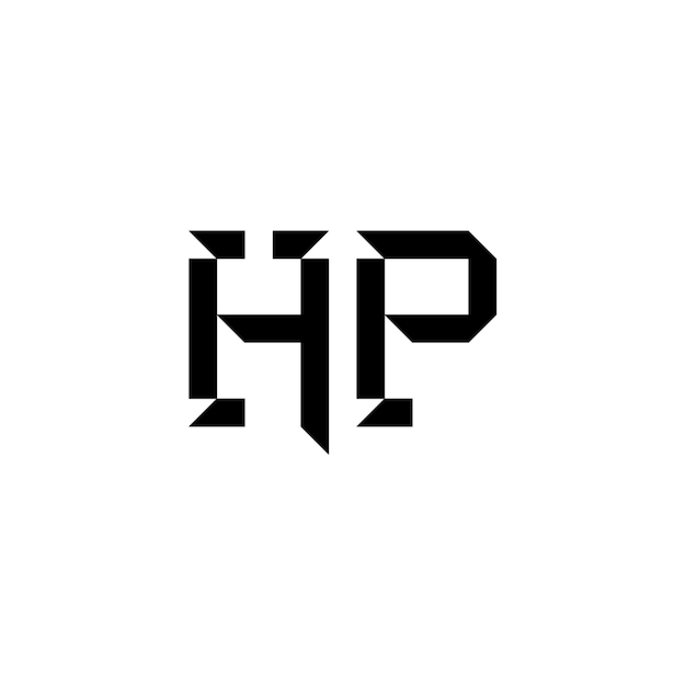 Diseño del logotipo de HP monograma letra nombre de texto símbolo monocromático logotipo carácter alfabético logotipo simple