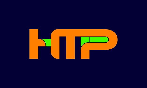 Vector diseño del logotipo de htp