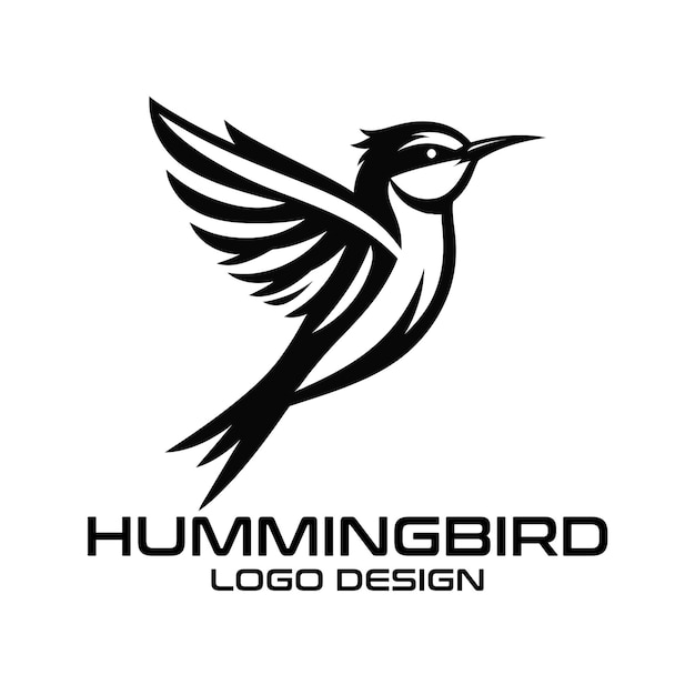Diseño del logotipo de Hummingbird Vector