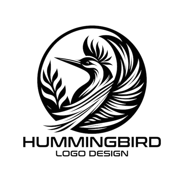 Diseño del logotipo de Hummingbird Vector