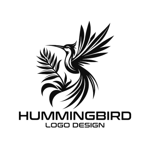 Diseño del logotipo de Hummingbird Vector