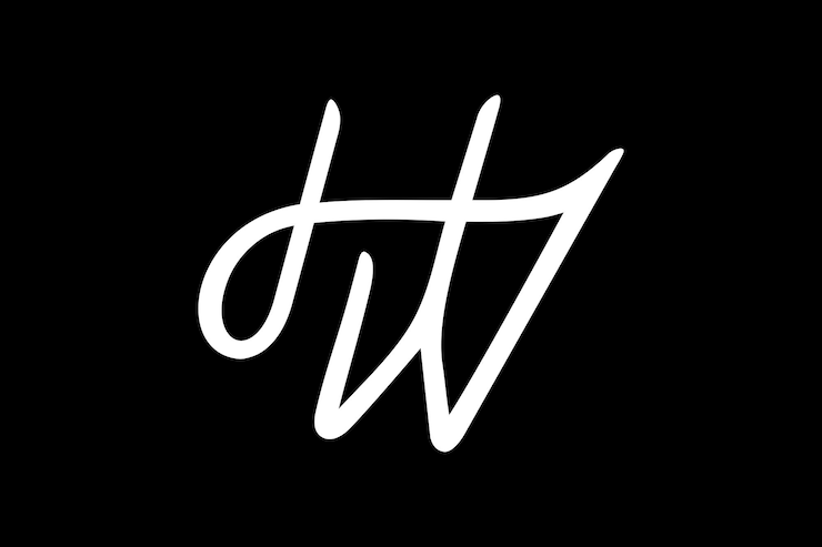 Vector diseño del logotipo de hw