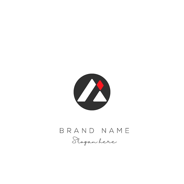 Diseño de logotipo de IA Futurista Moderno y de alta tecnología Branding para las letras A y I Creativo Mínimo