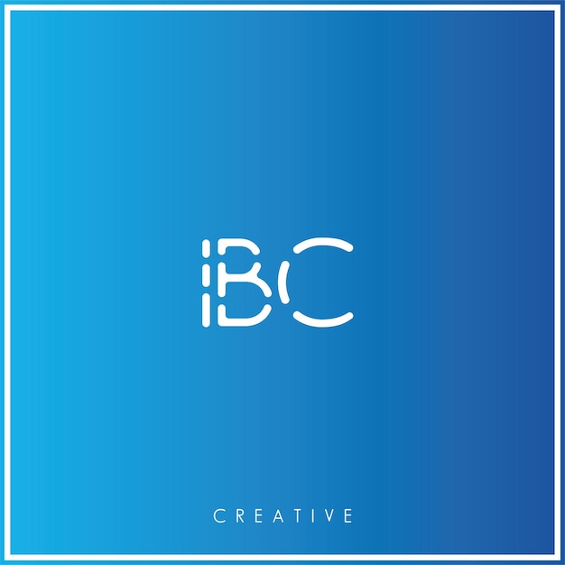 Diseño de logotipo de IBC Premium Vector Latter Logotipo creativo Ilustración vectorial Logotipo monograma creativo