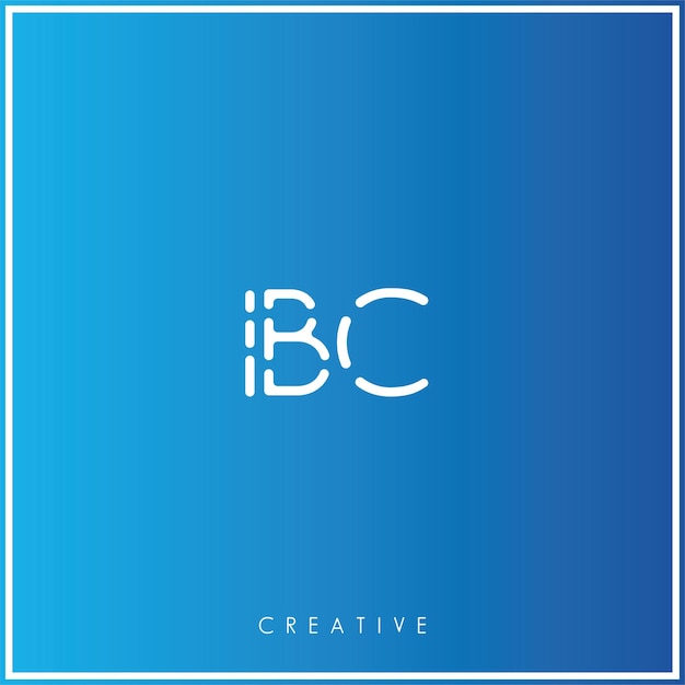 Vector diseño de logotipo de ibc premium vector latter logotipo creativo ilustración vectorial logotipo monograma creativo