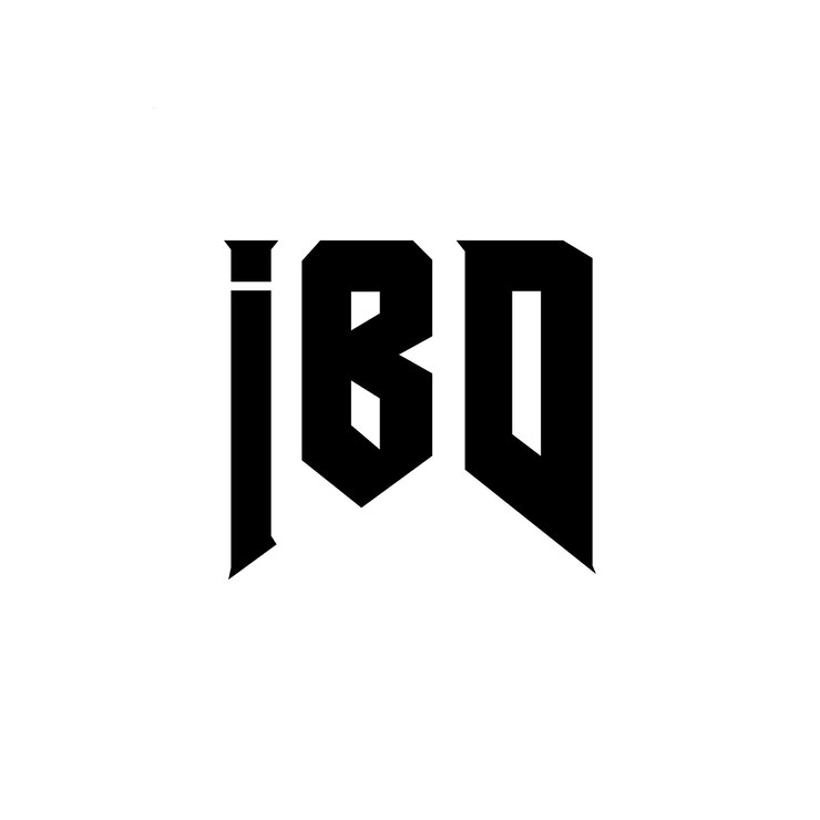 Vector diseño de logotipo ibd para una empresa de tecnología ibd diseño de logotipo combinación de colores blanco y negro ibd diseño ibd vector ibd diseño icono ibd alfabeto ibd tipografía