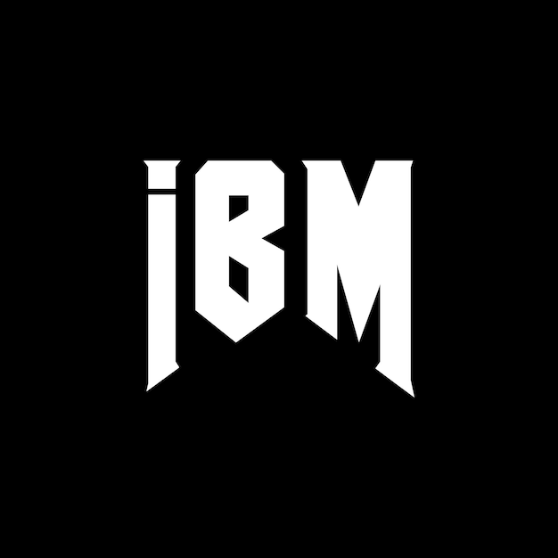 Diseño de logotipo de IBM para la compañía de tecnología Diseño de Logotipo de IBM Combinación de colores blanco y negro Logotipo IBM Vector Diseño de IBM Ícono IBM Alfabeto IBM Tipografía Diseño del logotipo