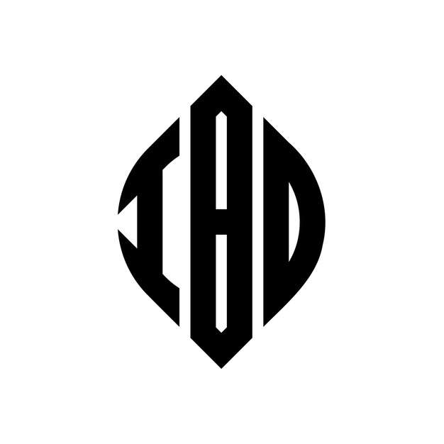 El diseño del logotipo de IBO con letras en círculo con forma de círculo y elipse IBO letras en elipse con estilo tipográfico Las tres iniciales forman un logotipo de círculo IBO Círculo Emblema Monograma Abstracto Carta Marca Vector