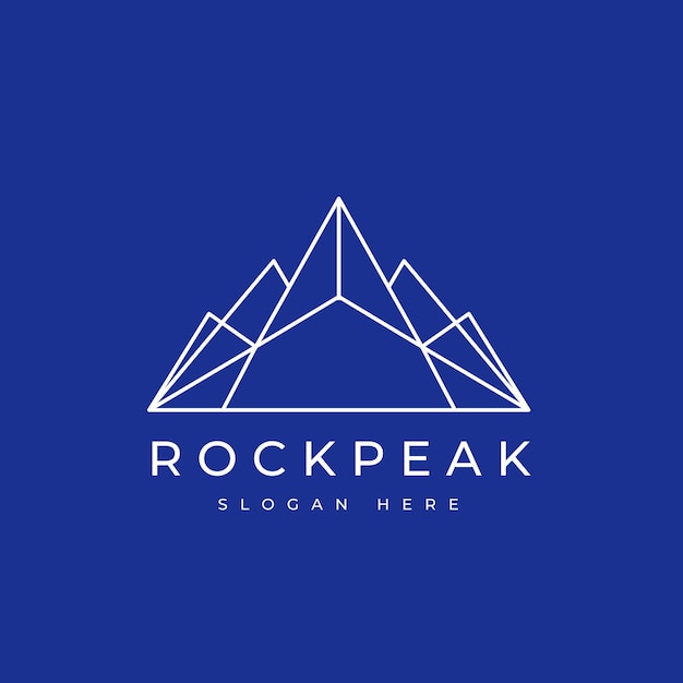 diseño del logotipo de iceberg antártico vector minimalista