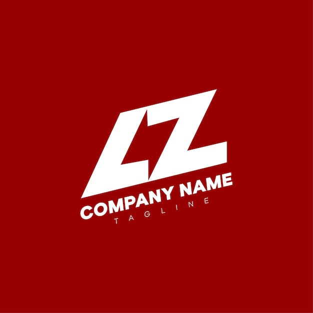 Diseño del logotipo de la icona de la letra Premium LZ Power