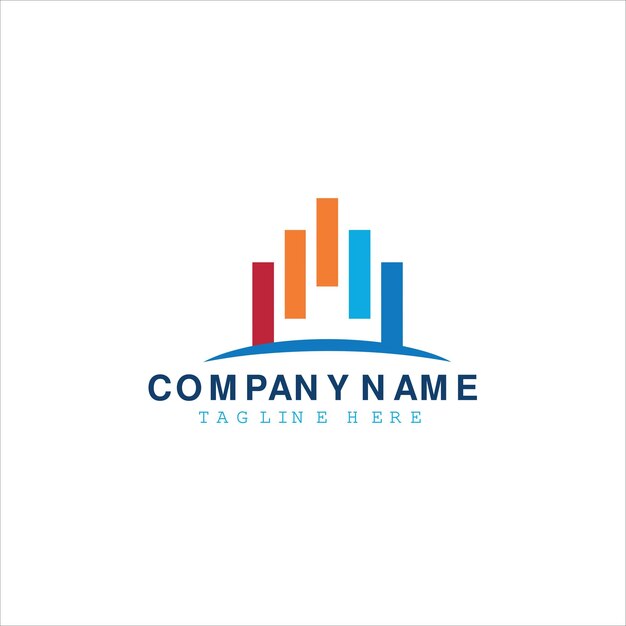 diseño de logotipo icónico vector de concepto plantilla de logotipo de estadísticas brillantes