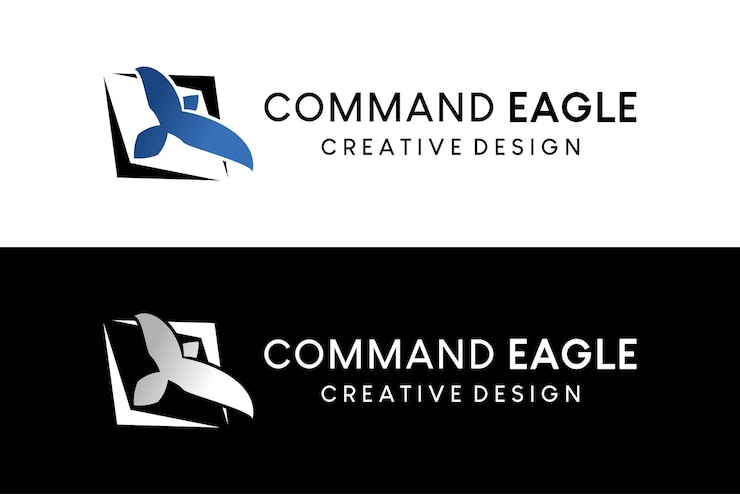 Vector diseño de logotipo de icono de águila voladora con concepto simple