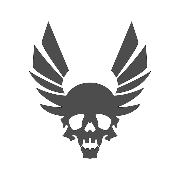 Diseño del logotipo del icono de las alas