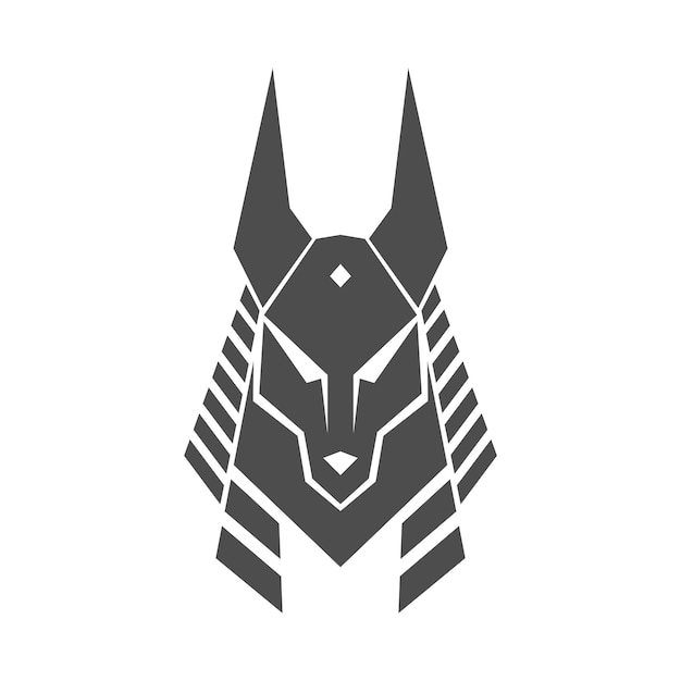 Diseño de logotipo de icono de Anubis