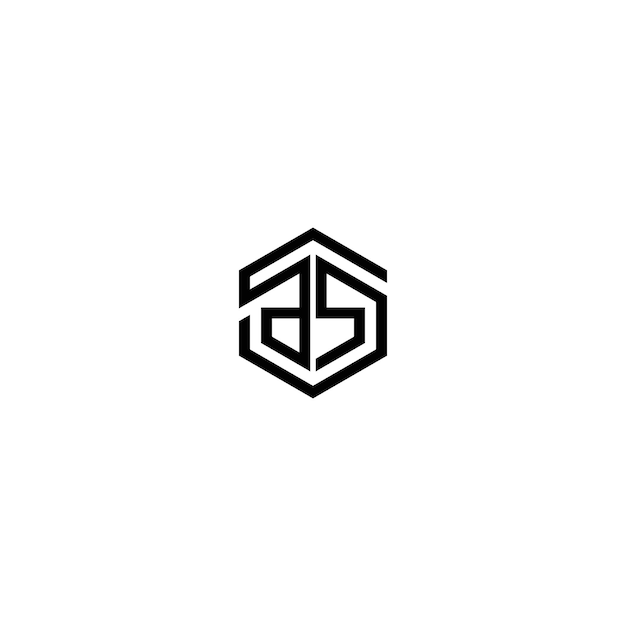 Diseño de logotipo de icono inicial de ASSA