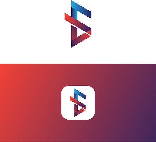 Diseño del logotipo del icono de la letra C en dos lados fondo ilustración plantilla de diseño del icono del logotipo de la carta C