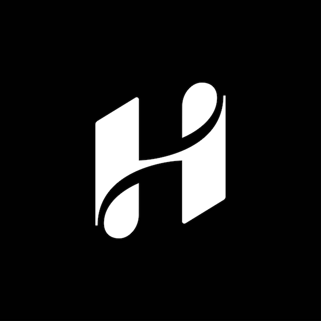 Diseño de logotipo y icono de la letra H