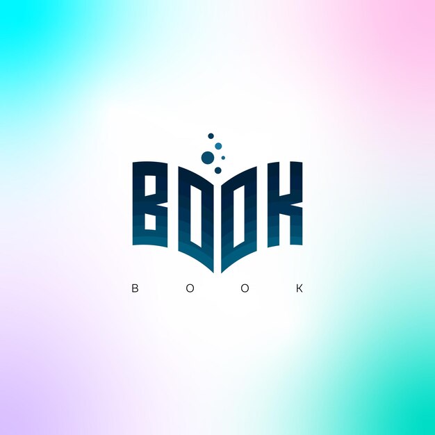 Diseño del logotipo del icono del libro Ilustración artística