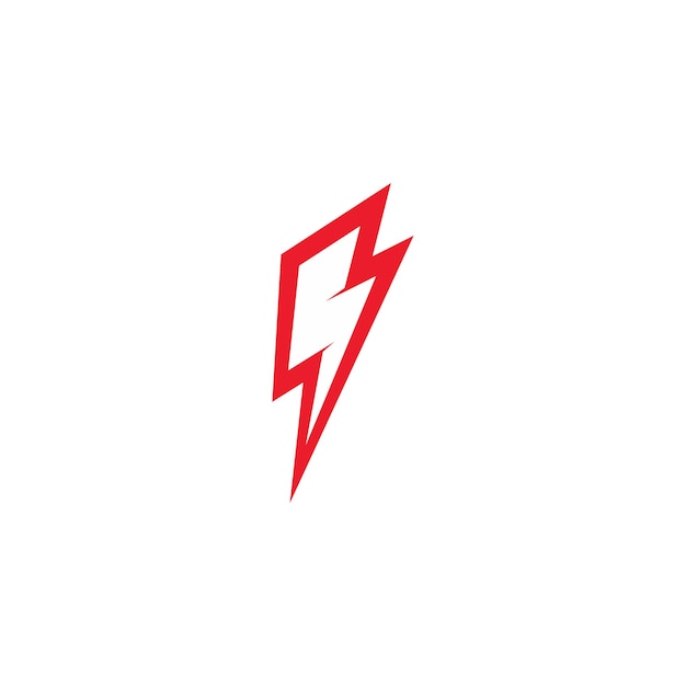 Vector diseño del logotipo del icono de lightning bolt