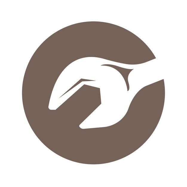 Diseño del logotipo del icono de la llave