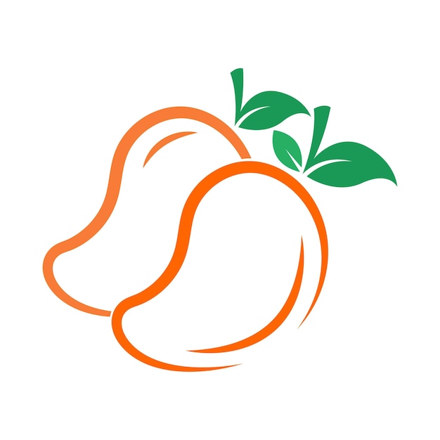 Diseño de logotipo de icono de mango