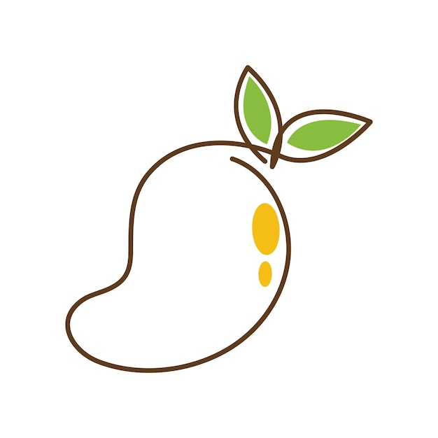 Diseño de logotipo de icono de mango