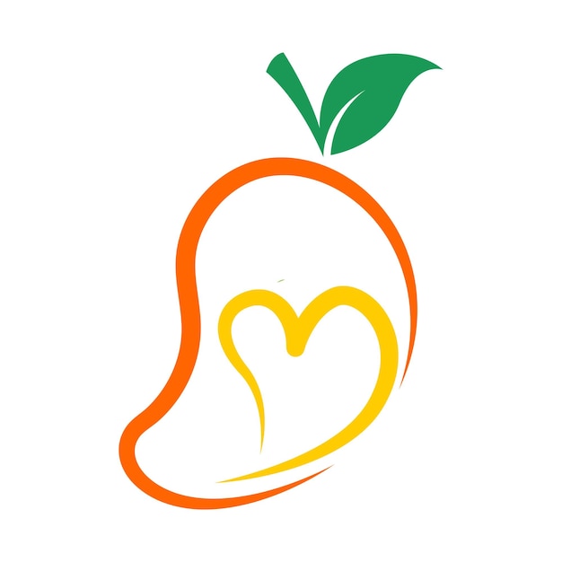 Diseño de logotipo de icono de mango