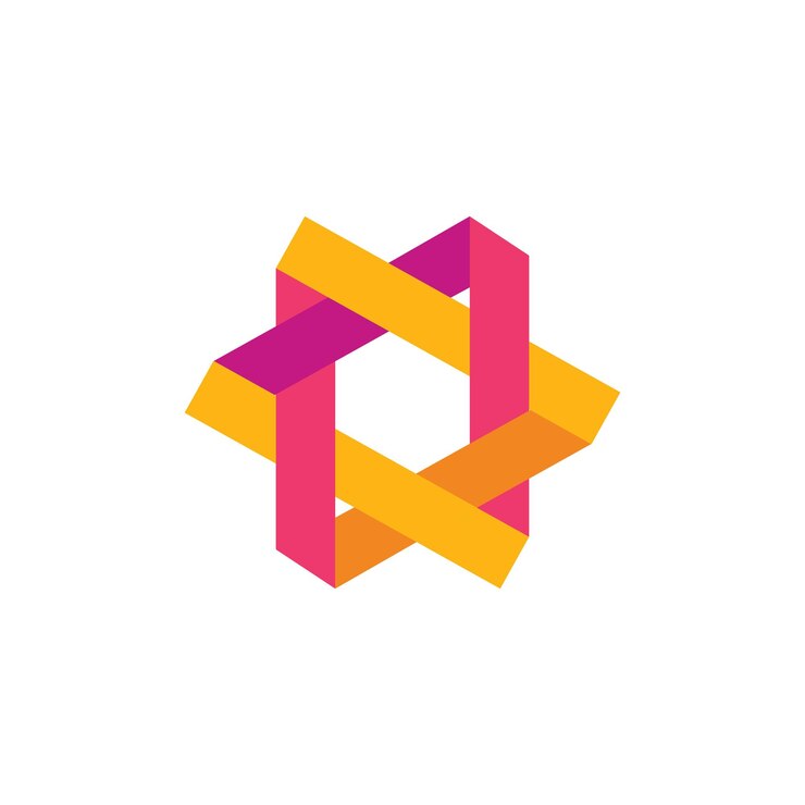 Diseño de logotipo de icono moderno abstracto