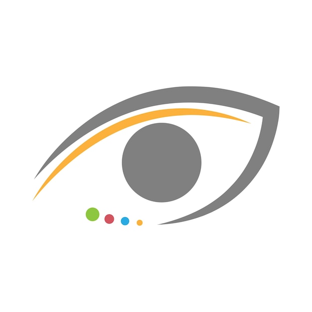 Diseño de logotipo de icono de ojo