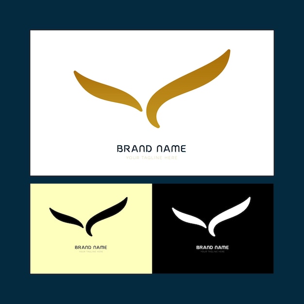 Diseño del logotipo del icono de pájaro premium