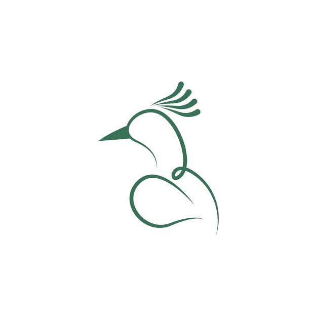 Diseño de logotipo de icono de pavo real