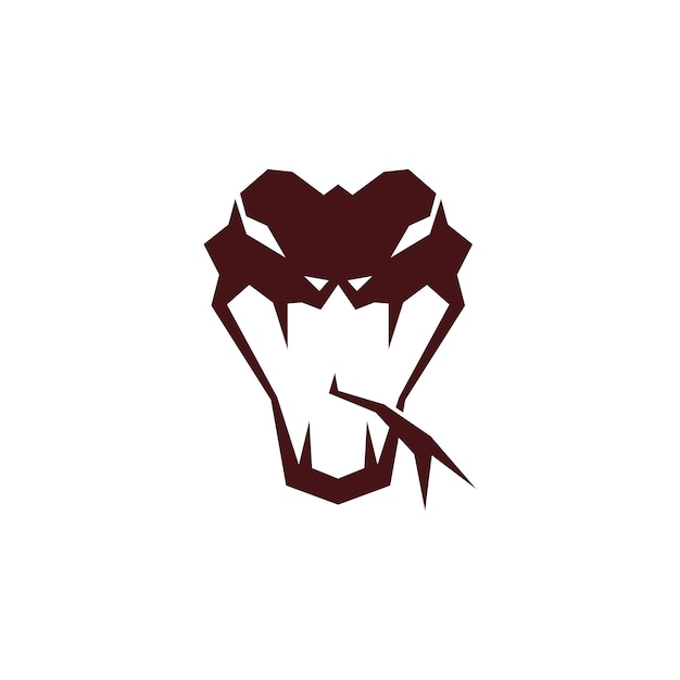 Diseño de logotipo de icono de serpiente