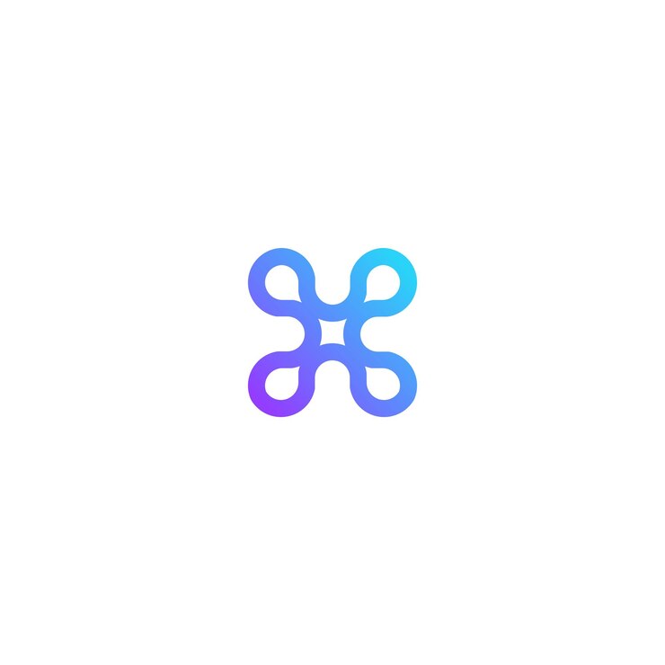 Diseño de logotipo de icono de tecnología