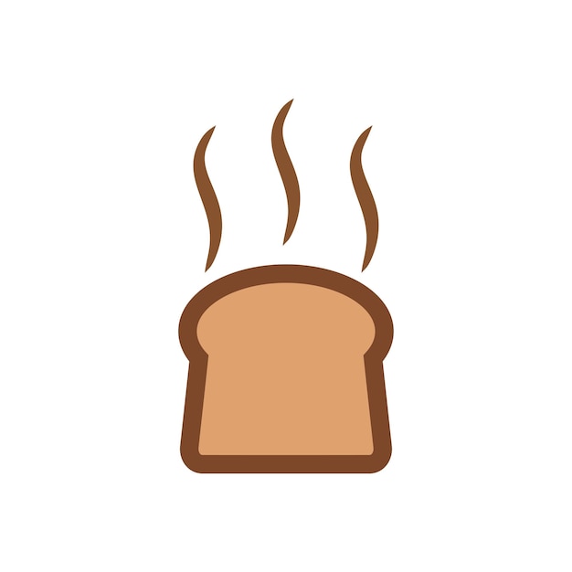 Vector diseño del logotipo del icono de la tostadora de pan