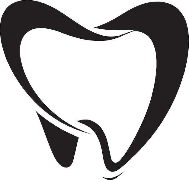 Diseño de logotipo de icono de vector dental de protectores de sonrisas
