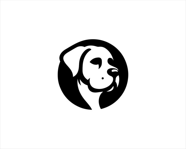 Diseño del logotipo del icono vectorial del perro