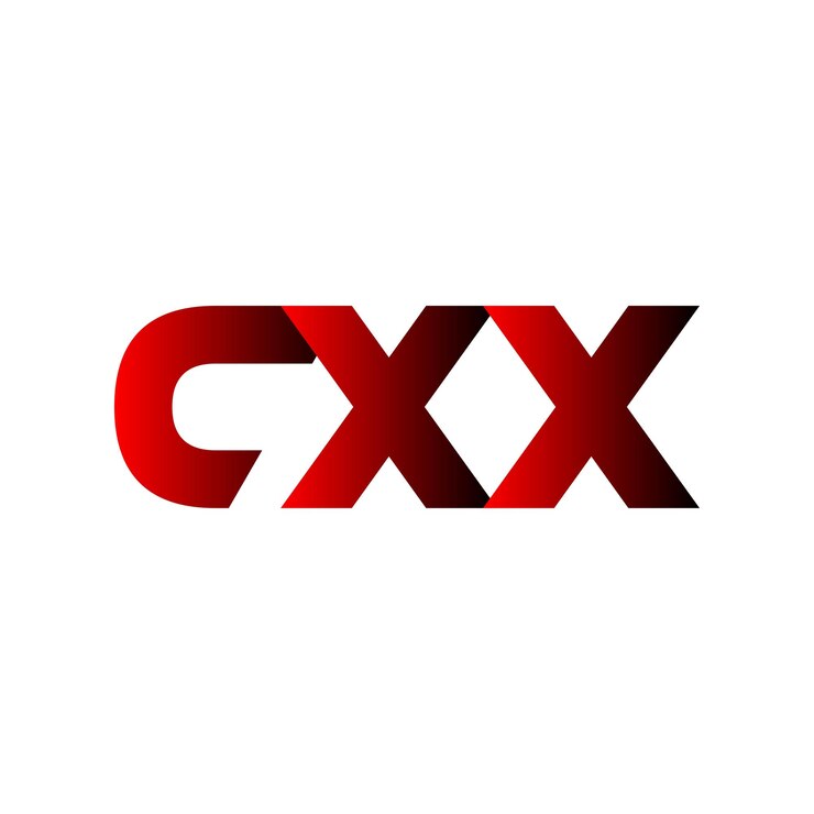 Vector el diseño del logotipo del icono vectorial del símbolo inicial de la letra abstracta creativa cxx