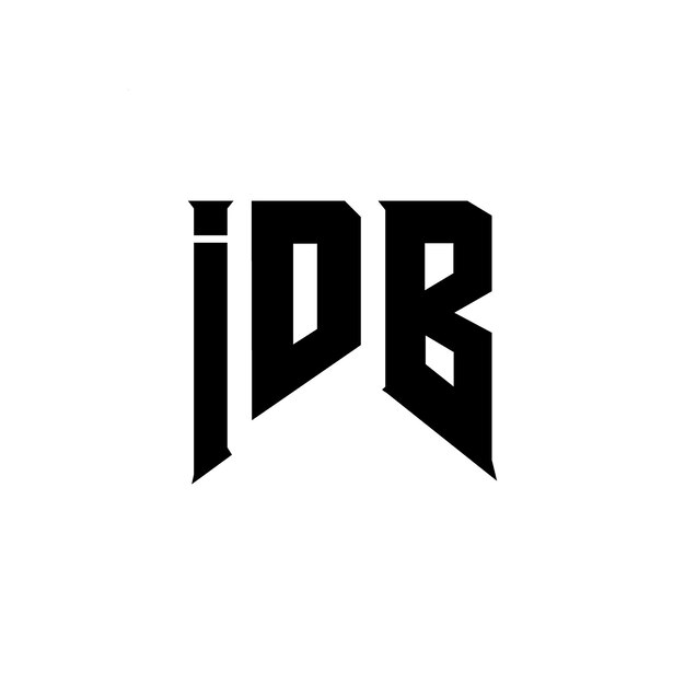 Diseño de logotipo de IDB para una empresa de tecnología Diseño del logotipo IDB combinación de colores blanco y negro Diseño del icono IDB Vector IDB IDB Alfabeto IDB Tipografía IDB