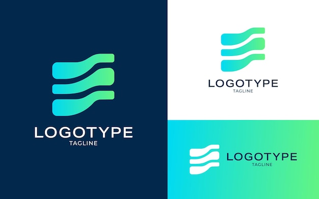Diseño de logotipo de identidad corporativa tecnológica.