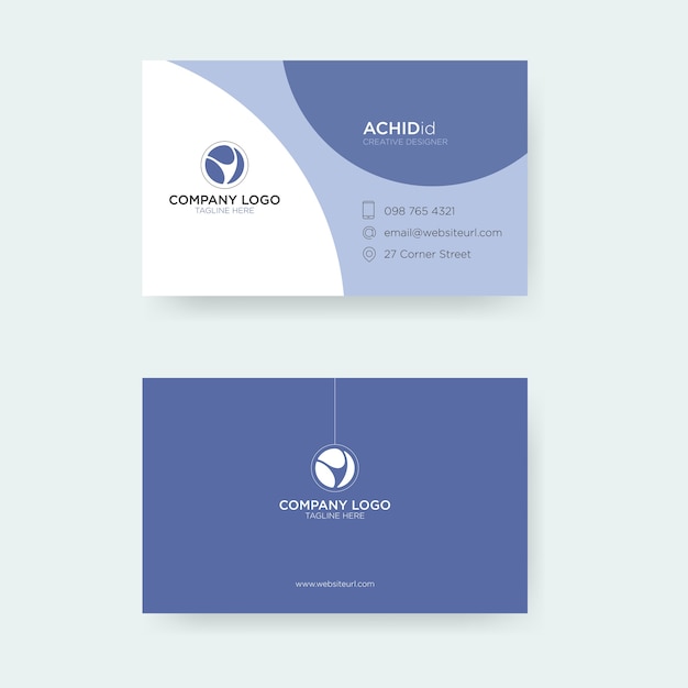 diseño de logotipo de identidad limpia y simple