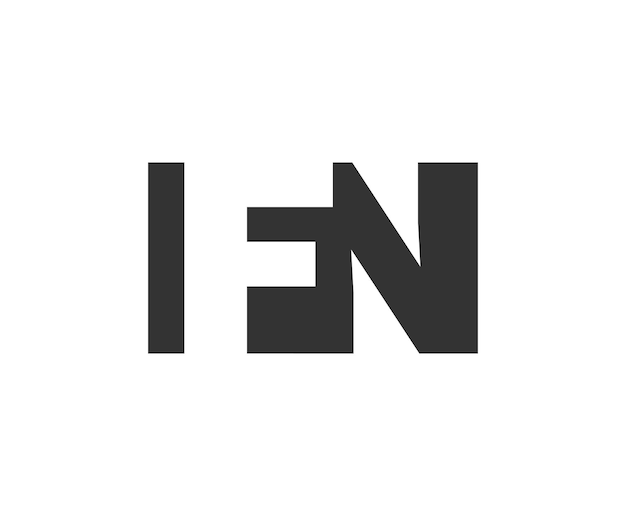 Diseño del logotipo de IFN Letra inicial I F N estilo de letra en negrita para startups tecnológicas consultoría marca corporativa Nombre de la compañía creativo titulares tipografía identidad logotipo de moda