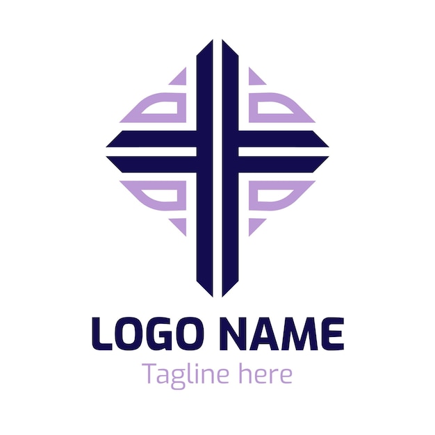 Vector diseño del logotipo de la iglesia