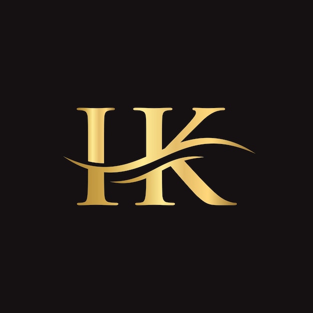 Diseño de logotipo IK moderno para identidad empresarial y empresarial Carta IK creativa con concepto de lujo
