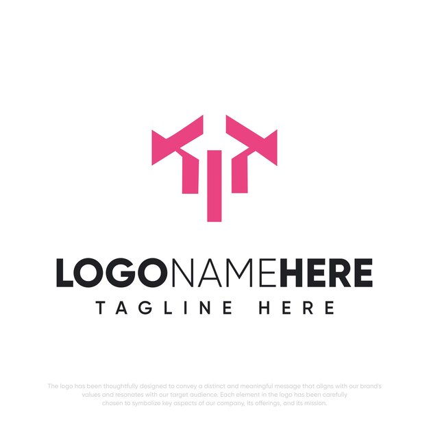 diseño de logotipo de ilustración de formas geométricas de tecnología