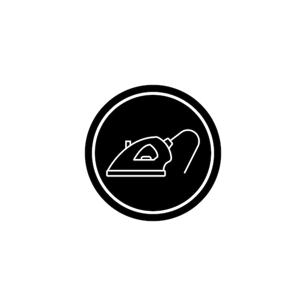 diseño de logotipo de ilustración de plantilla de icono vectorial de hierro