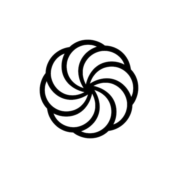 diseño de logotipo de ilustración de plantilla de vector de icono de espiral