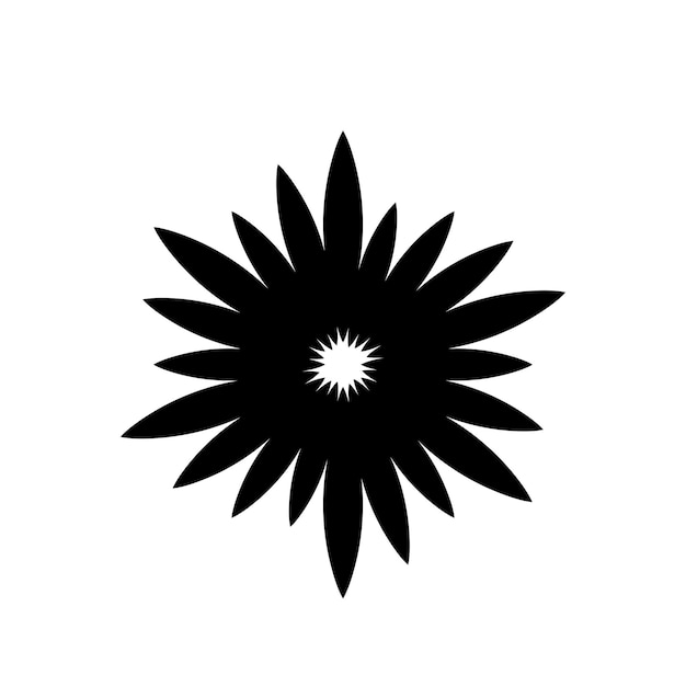diseño de logotipo de ilustración de plantilla de vector de icono de flor