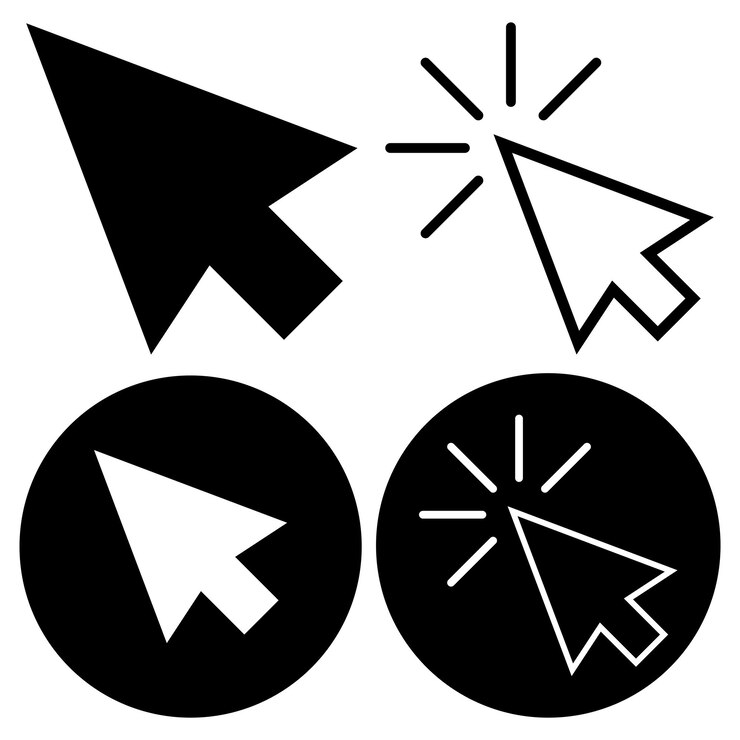 Vector diseño de logotipo de ilustración de plantilla de vector de icono de ratón